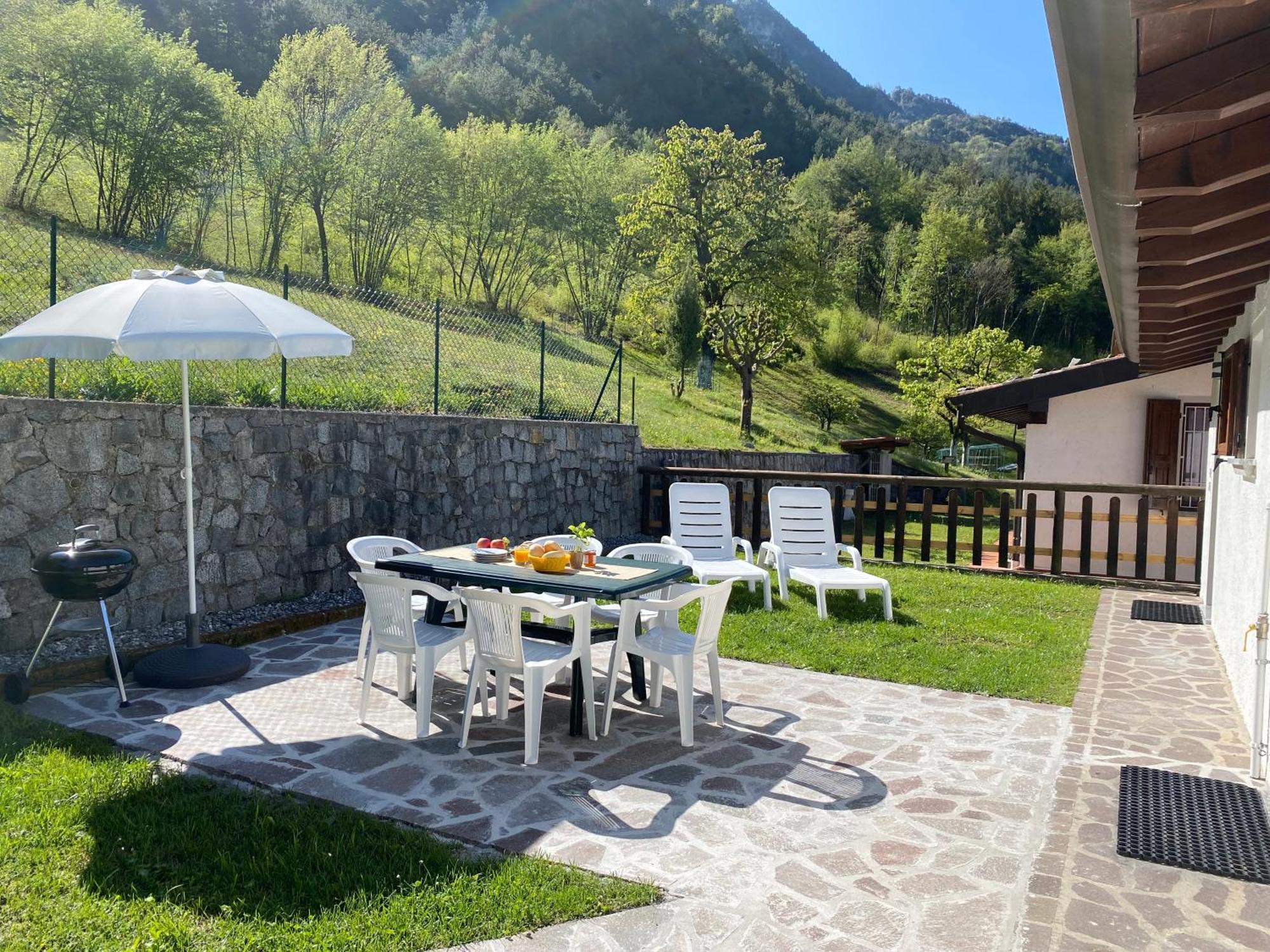 Casa Carla, Bis 4 Personen, Garten, Balkon Mit Blick Auf Den See Und Die Berge Crone Exteriör bild